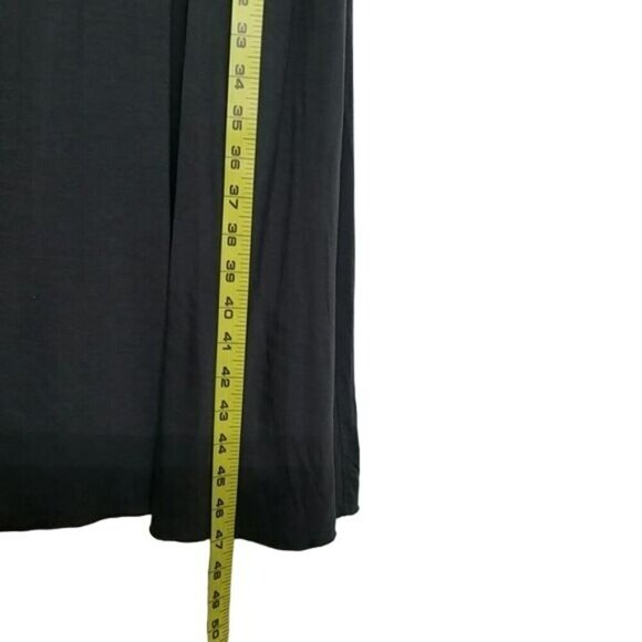 VELVET Flowy silk blend Midi Dress ruched sides Gray Size Medium EUC - Picture 11 of 13